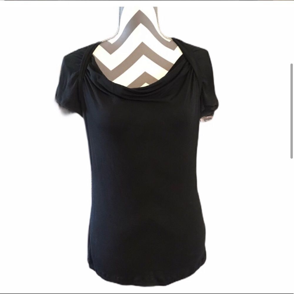 Banana Republic SMALL Black Silk Blend Top